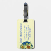 ‘Daffodils - de geneugten van de lente’ bagagelabe Bagagelabel (Achterkant verticaal)