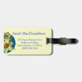 ‘Daffodils - de geneugten van de lente’ bagagelabe Bagagelabel (Achterkant horizontaal)