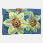 "Daffodils - de joys of spring" keukenhanddoek (Horizontaal)