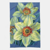 "Daffodils - de joys of spring" keukenhanddoek (Verticaal)