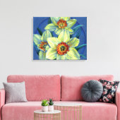"Daffodils - de joys of spring"-veldoverdruk Canvas Afdruk (Insitu (Woonkamer))
