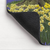 Daffodils, druivesuiker en tulip-tuin; muismat (Hoek)