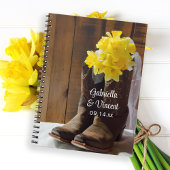 Daffodils en Cowboy Boots country Western Wedding Notitieboek