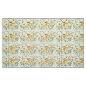 Daffodils en Goldfinches Fabric Stof (Fat Quarter)