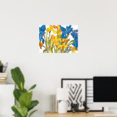Daffodils en Iris Poster (Thuiskantoor)