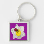 Daffodils en Ladybugs Sleutelhanger (Voorkant)