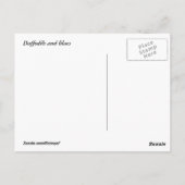 Daffodils en Lilacs Briefkaart (Achterkant)