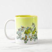 Daffodils en Lilacs Tweekleurige Koffiemok (Links)