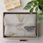 Daffodils en Red Admiral Butterfly door de Morgues Tissuepapier (Geschenk)