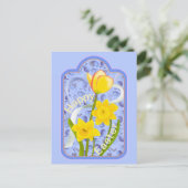 Daffodils en Tulip Briefkaart (Staand voorkant)