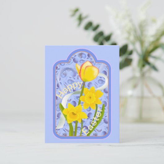 Daffodils en Tulip Briefkaart (Staand voorkant)