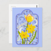 Daffodils en Tulip Briefkaart (Voorkant / Achterkant)
