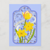 Daffodils en Tulip Briefkaart (Voorkant)