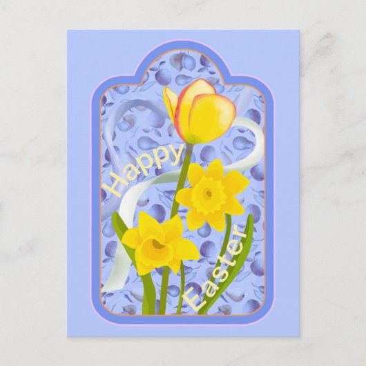 Daffodils en Tulip Briefkaart (Voorkant)