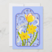 Daffodils en Tulip Kaart (Voorkant)