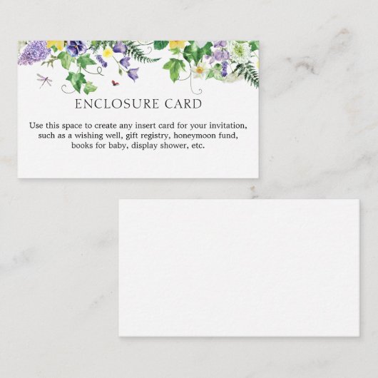 Daffodils en wilde bloemen Kaart (Voorkant / Achterkant)