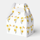 Daffodils, Fabric Pattern. Bedankdoosjes (Achterkant)