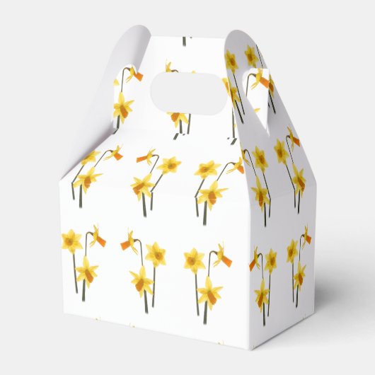 Daffodils, Fabric Pattern. Bedankdoosjes (Achterkant)