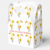 Daffodils, Fabric Pattern. Bedankdoosjes (Geopend)