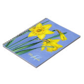 Daffodils fine art naam & initiaal notitieboek (Linkerzijde)