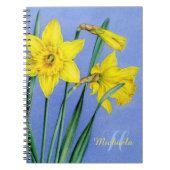 Daffodils fine art naam & initiaal notitieboek (Voorkant)