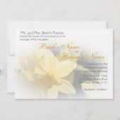 Daffodils Floral Wedding Kaart (Voorkant)