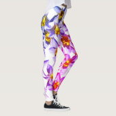 Daffodils Flowers Foto Aangepaste Leggings (Rechts)