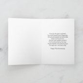 Daffodils Gepersonaliseerd 70ste Jubileum van de W Kaart (Binnen)