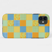 Daffodils, Gingham en Polkas Faux-Patchwork Case-Mate iPhone Case (Achterkant (horizontaal))