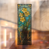Daffodils Glas in lood stijl venster Cling Raamsticker (Vel 2)