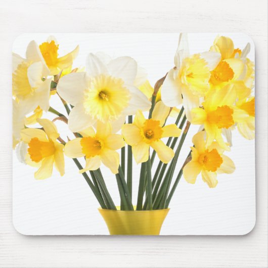 Daffodils in een Vase Mousepad Muismat (Voorkant)