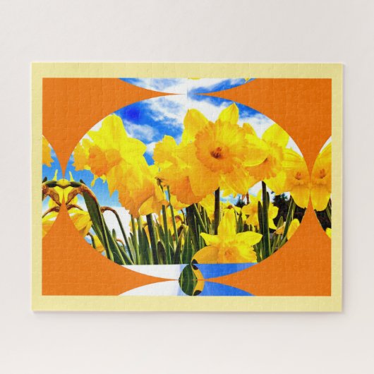 Daffodils in lente legpuzzel (Horizontaal)