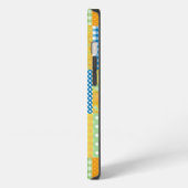 Daffodils iPad Mini Case, Land Faux-Patchwork iPhone Hoesje (Linkerkant)