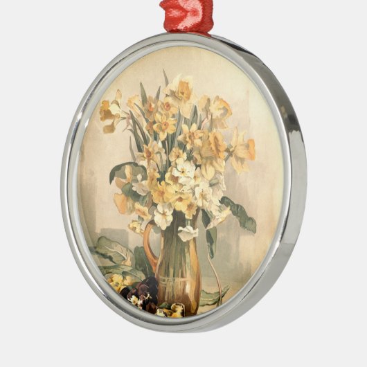 Daffodils, kerstboom metalen ornament (Links)