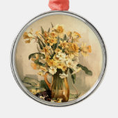 Daffodils, kerstboom metalen ornament (Voorkant)