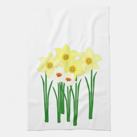 Daffodils keukenhanddoek (Verticaal)