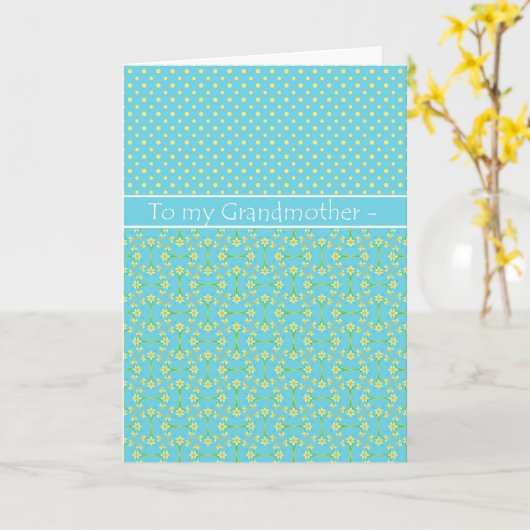 Daffodils, marathday Kaart, grootmoeder Kaart (Gele Bloem)