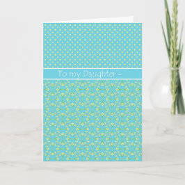 Daffodils, marmerdag-kaart, dochter kaart