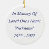 Daffodils Memorial Ornament (Achterkant)