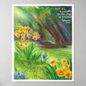 Daffodils met Christelijk Poster voor scripts (Voorkant)