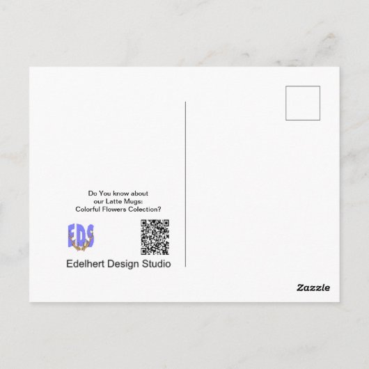 Daffodils Mok Koffee Briefkaart (Achterkant)