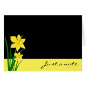 Daffodils Note Kaart (Voorkant Horizontaal)