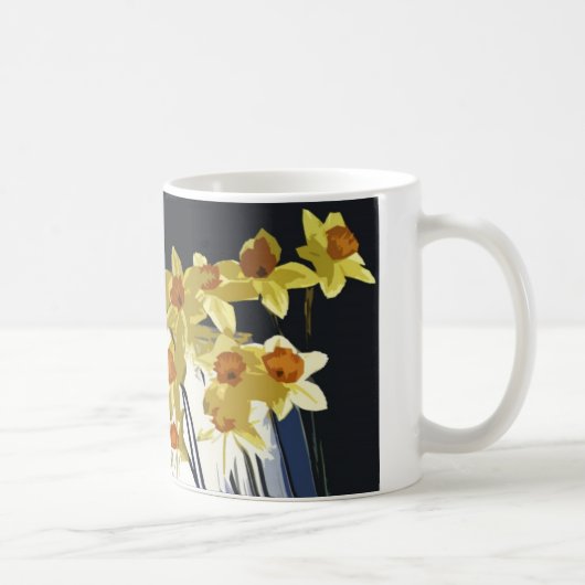 Daffodils om je wakker te maken! koffiemok (Rechts)