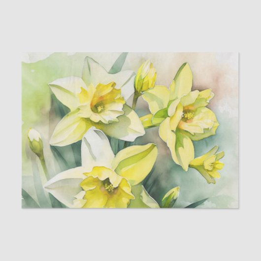 DAFFODILS ontkoppelingspapier Tissuepapier (Voorkant)