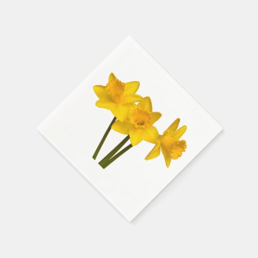 "Daffodils" ontwerp papieren servetten (Hoek)