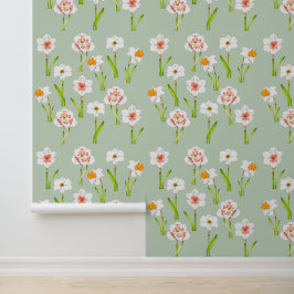 Daffodils op een behang