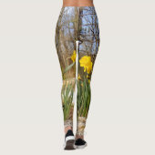 Daffodils op Paasfeest Leggings (Achterkant)