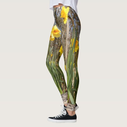 Daffodils op Paasfeest Leggings (Links)