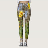 Daffodils op Paasfeest Leggings (Voorkant)