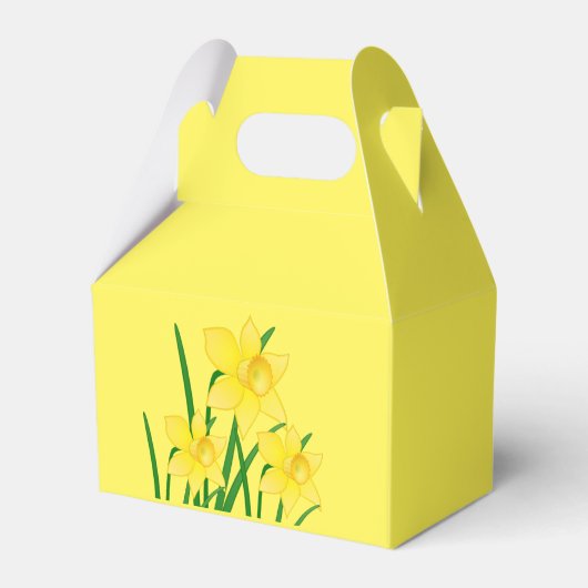 Daffodils Party Favor Box Bedankdoosjes (Voorkant Zijde)